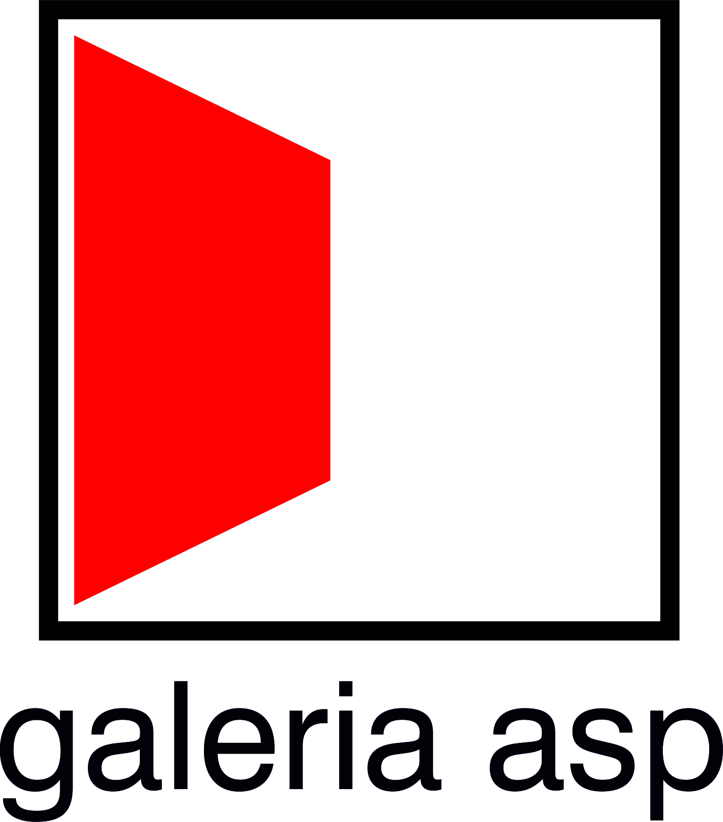 znak Galerii Akademii Sztuk Pięknych w Krakowie symbolizuje otwartość na sztukę *poszukującą*ą